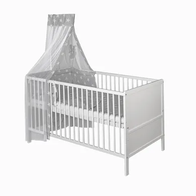 Gitterbetten, AMAL II, Weiß – Besonderheit: lange Nutzungsdauer - umbaubar zum Juniorbett