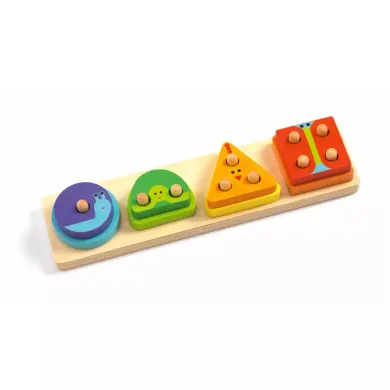 Kinderspiele, DJECO, Mehrfarbig – Besonderheit: mit verschiedenen Formen