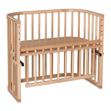 Beistellbetten, babybay, Braun – Besonderheit: stufenlos höhenverstellbar