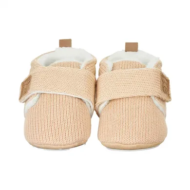 Krabbelschuhe, Sterntaler, Beige – Besonderheit: mit Klettverschluss