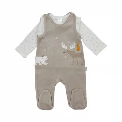 Strampler, LITTLE ONE, Beige – Besonderheit: bestehend aus Langarmshirt und Strampler