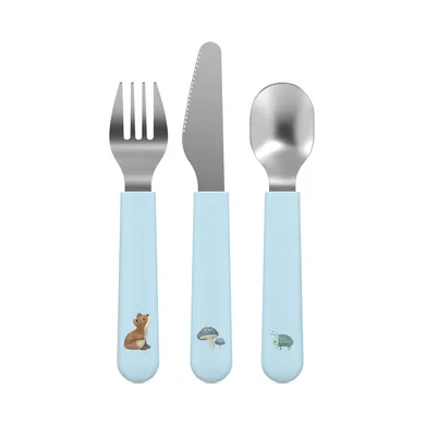 Kinderbesteck, MEPAL, Blau – Besonderheit: 3-teiliges Set mit Gabel, Messer und Löffel