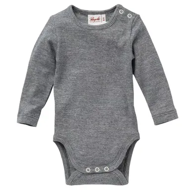 Langarmbodys, People Wear Organic, Grau – Besonderheit: GOTS zertifiziert