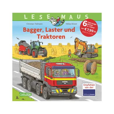 Kinderbücher, CARLSEN, Mehrfarbig – Besonderheit: ein Sammelband über verschiedene Fahrzeugtypen