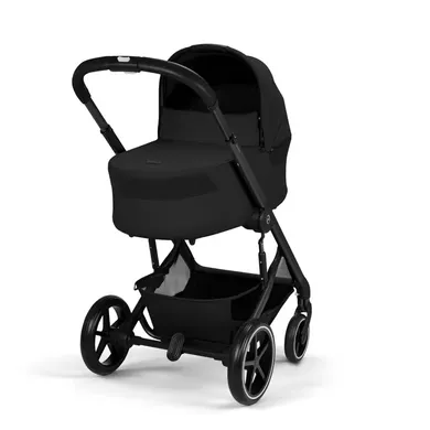Kombi-Kinderwagen, cybex, Schwarz – Besonderheit: hochwertige Komfortfederung und pannensichere Reifen