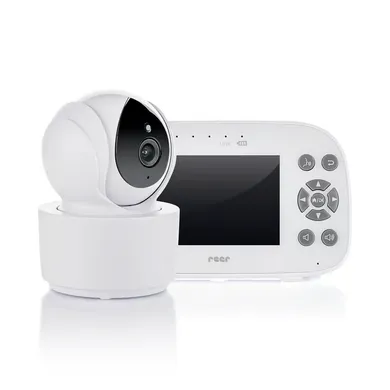 Video Babyphone, reer, Weiß – Besonderheit: Kamera bis zu 350° schwenk- und 80° neigbar