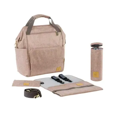 Wickelrucksäcke, LÄSSIG, Pink – Besonderheit: Wickelrucksack sowie Wickeltasche