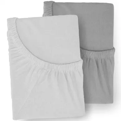 Spannbettlaken, LITTLE ONE, Grau – Besonderheit: 100% Baumwolle