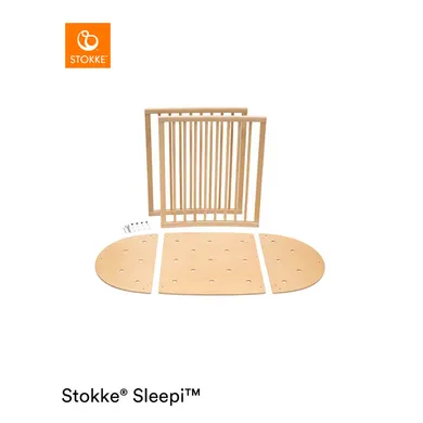 Gitterbetten, STOKKE, Beige – Besonderheit: kinderleichtes Umbauen