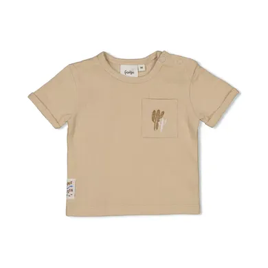 Kurzarmshirts, FEETJE, Beige – Besonderheit: aus 100% Baumwolle