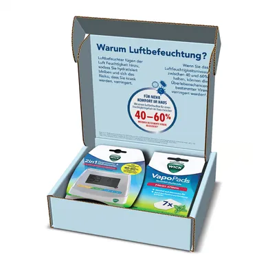 Luftbefeuchter, WICK, Weiß – Besonderheit: für den optimalen Einsatz eines Luftbefeuchters
