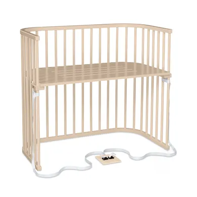 Beistellbetten, babybay, Beige – Besonderheit: stufenlos höhenverstellbar
