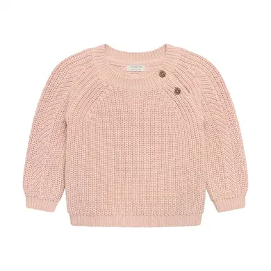 Strickpullover, noppies, Pink – Besonderheit: aus GOTS-zertifizierter Bio-Baumwolle (CERES-0366)