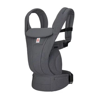 Fullbuckle Tragen, ERGObaby, Grau – Besonderheit: 4 ergonomische Tragepositionen (nach innen, nach außen, auf dem Rücken, auf der Hüfte) mit Lendenwirbelstütze zur Entlastung des Trägers