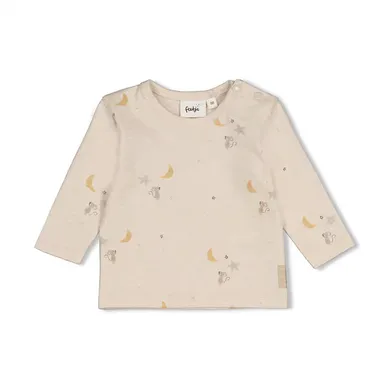 Langarmshirts, FEETJE, Beige – Besonderheit: aus 81% Baumwolle