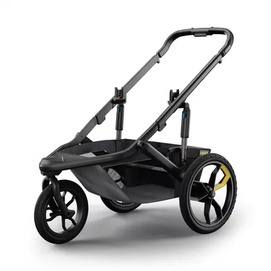 Kombi-Kinderwagen, VEER, Schwarz – Besonderheit: verstellbare Griffhöhe