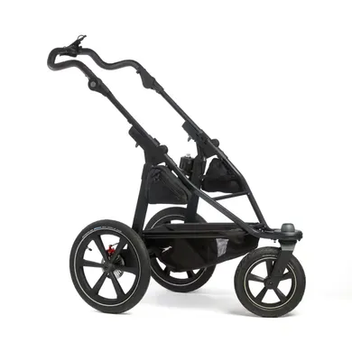 Kombi-Kinderwagen, tfk, Schwarz – Besonderheit: leichter, stabiler Aluminiumrahmen mit höhenverstellbarem Schieber