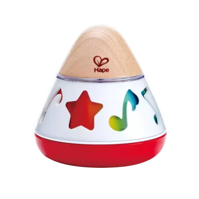 Musikinstrumente, Hape, Rot – Besonderheit: regt zum Bewegen, Zuhören und Bestaunen an