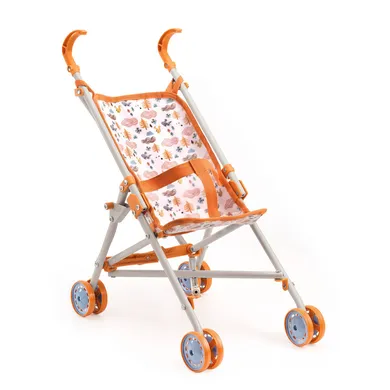 Puppen & Puppenwagen, DJECO, Orange – Besonderheit: für 30 - 36 cm große Puppen