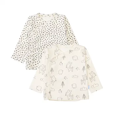 Wickelshirt, LITTLE ONE, Beige – Besonderheit: bestehend aus zwei Wickelshirts