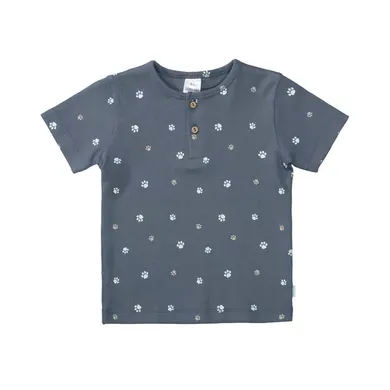 Kurzarmshirts, LITTLE ONE, Blau – Besonderheit: aus 95% Baumwolle