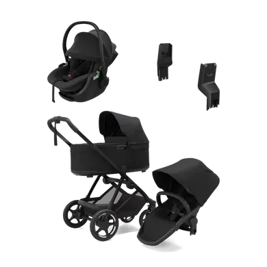 Kinderwagen Komplettsets, THULE, Schwarz – Besonderheit: Set bestehend aus Kombi-Kinderwagen, Babyschale und Adaptern