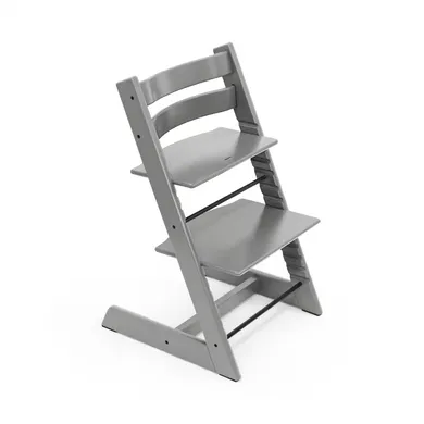 Treppenhochstühle, STOKKE, Grau – Besonderheit: aus europäischem Buchenholz