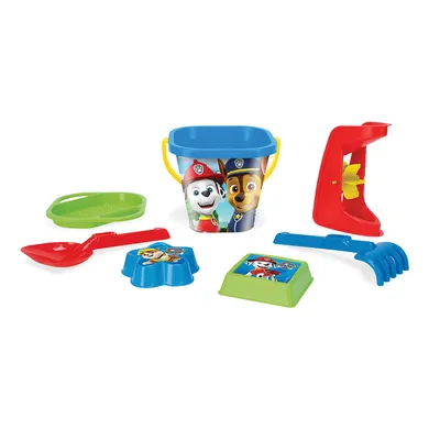 Sandspielzeug, WADER, Blau – Besonderheit: Eimer, Sieb, Sandmühle, Schaufel, Rechen und Sandformen