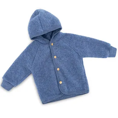 Sweat-, Fleece- & Strickjacken, ENGEL, Blau – Besonderheit: mit 4 Holzknöpfen