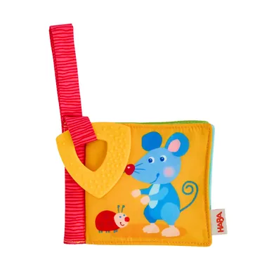Kinderbücher, HABA, Orange – Besonderheit: zum Befestigen an Buggy, Babyschale und Bettchen