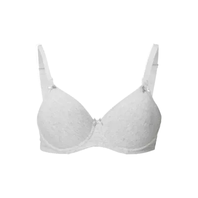 Still-BH´s, noppies, Grau – Besonderheit: mit vorgeformten, herunterklappbaren Cups