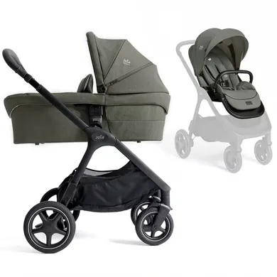 Kombi-Kinderwagen, Joie signature, Grün – Besonderheit: Mesh-Einsätze und Allwetterverdeck bieten idealen Schutz bei jedem Wetter