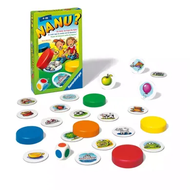 Kinderspiele, Ravensburger, Mehrfarbig – Besonderheit: mit 24 Bildkärtchen, 5 Deckel, 1 Farbwürfel
