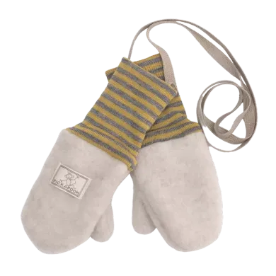 Handschuhe, PICKAPOOH, Beige – Besonderheit: aus weicher Wolle und Seide