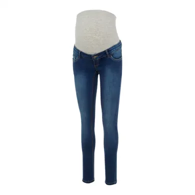 Umstandshosen, Mamalicious, Blau – Besonderheit: weiches Bauchband aus Baumwolle