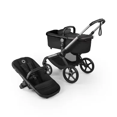 Kombi-Kinderwagen, bugaboo, Grau – Besonderheit: hochwertiges Gestell