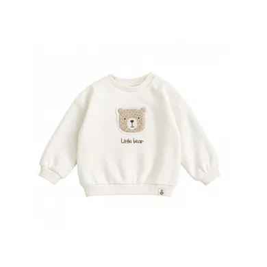 Pullover & Sweatshirts, LITTLE, Weiß – Besonderheit: aus 80% Baumwolle