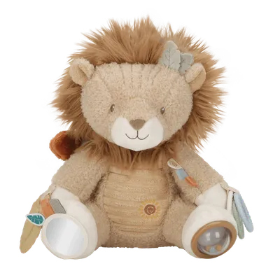 Kuscheltiere, LITTLE DUTCH, Beige – Besonderheit: mit Spiegel, Rasselringen, Vogel und Beißring