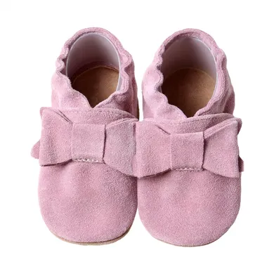 Krabbelschuhe, HOBEA, Pink – Besonderheit: aus hochwertigem, weichem Rindsleder