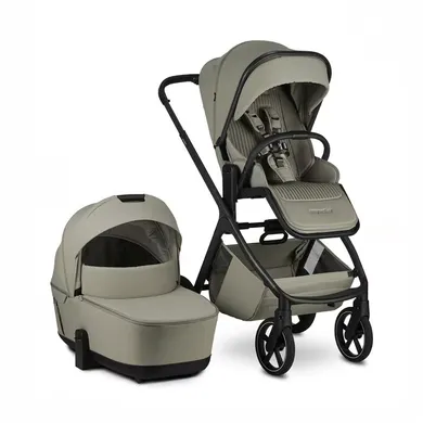 Kombi-Kinderwagen, easywalker, Grün – Besonderheit: Kombi-Kinderwagen mit Sitz und Babywanne