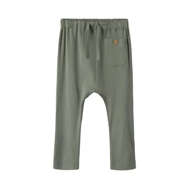Lange Hosen, Lil' Atelier, Grün – Besonderheit: hochwertiger Bio-Baumwollmaterialmix