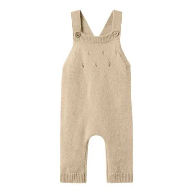 Latzhosen, Lil' Atelier, Beige – Besonderheit: aus 95% Wolle und 5% Kashmir