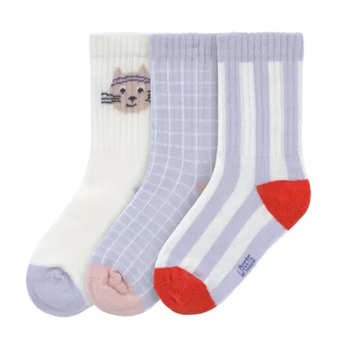 Socken & Strumpfhosen, LÄSSIG, Lila – Besonderheit: im 3er-Pack