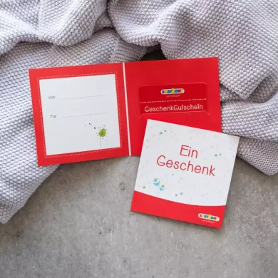 Geschenkgutscheine, Babystart24, Rot – Besonderheit: immer die passende Idee