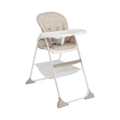 Klapphochstühle, Joie, Beige – Besonderheit: höhenverstellbarer 5-Punkt-Sicherheitsgurt (2 Positionen) aus SoftTouch-Material
