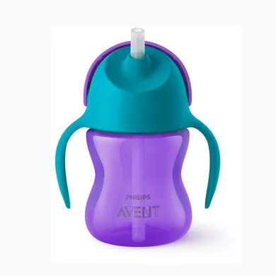 Strohhalmbecher, PHILIPS AVENT, Lila – Besonderheit: mit flexiblem Strohhalm