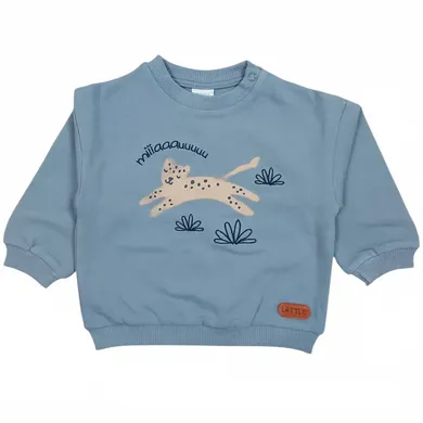 Pullover & Sweatshirts, LITTLE, Blau – Besonderheit: aus 95% Baumwolle