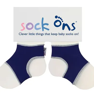 Socken & Strumpfhosen, sock ons, Blau – Besonderheit: Sockenhalter