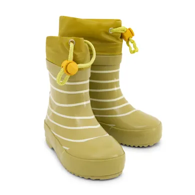 Gummistiefel, Playshoes, Grün – Besonderheit: Stulpe mit Zugband und Stopper