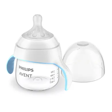 Trinklernbecher & -flaschen, PHILIPS AVENT, Transparent – Besonderheit: weiche Lerngriffe für kleine Hände